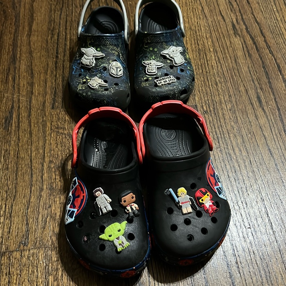 Boys Star Wars crocs pair